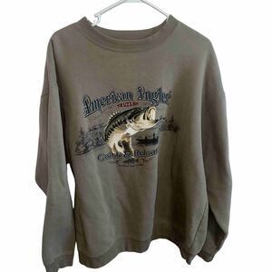 Cedar Fall American Angler Fish graphic crewneck